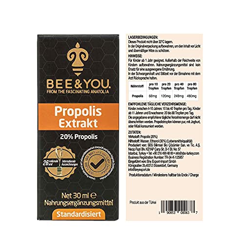 Propolis-Tropfen bee&you from the fascinating anatolia land Bee
