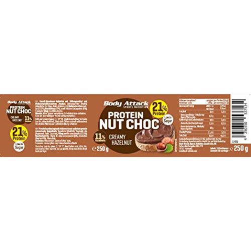 Protein-Creme Body Attack Sports Nutrition, Nut Choc, 3 x 250g
