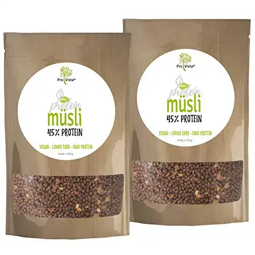 Protein-Müsli Provista Protein Müsli 45%, 1500g vegan (Schoko)