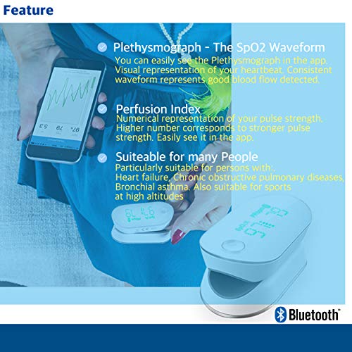 Pulsoximeter Bluetooth iHealth AIR PO3M Vernetztes Pulsoximeter