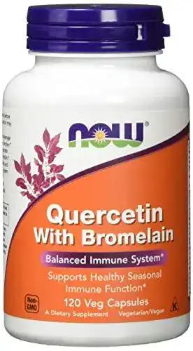 Quercetin Now Foods, mit Bromelain, 120 Kapseln, Vegan