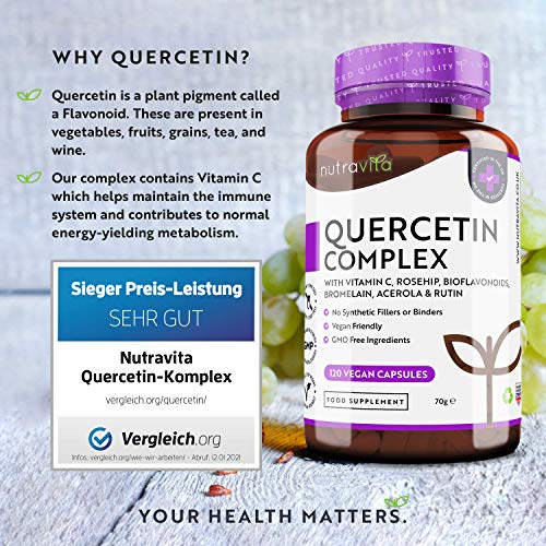 Quercetin Nutravita ® Komplex 500 mg mit Vitamin C, 120 Kaps.