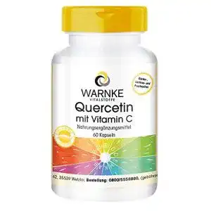 Quercetin WARNKE VITALSTOFFE mit Vitamin C, 60 Kapseln