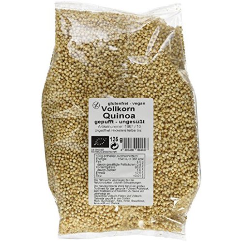 Quinoa Werz Vollkorn- gepufft ungesüßt, glutenfrei, 2 x 125 g