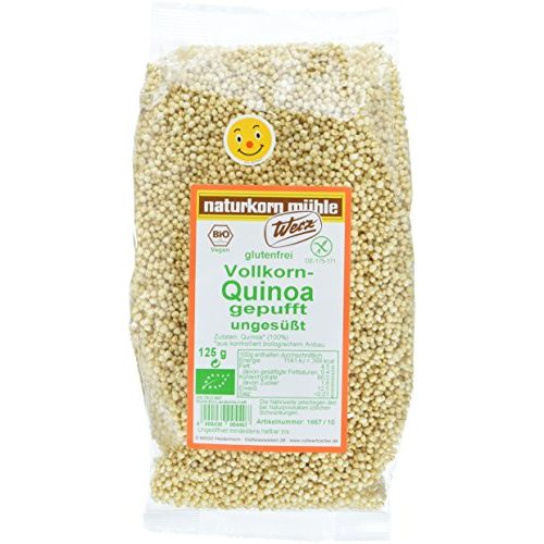 Die beste quinoa werz vollkorn gepufft ungesuesst glutenfrei 2 x 125 g Bestsleller kaufen