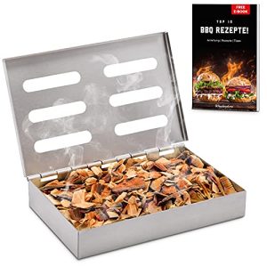 Räucherbox Räucherphorie Edelstahl, Robuste Smoker Box, E-Book
