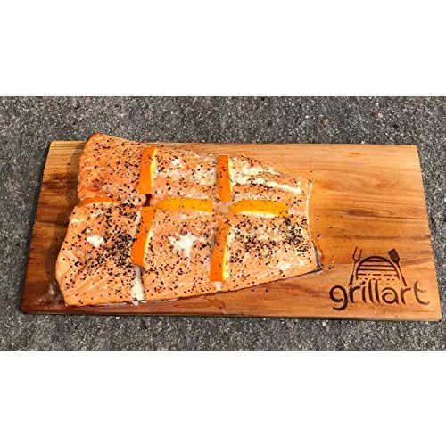 Räucherbrett grillart ® 2 Pack XL Grillbretter – Zedernholzbrett