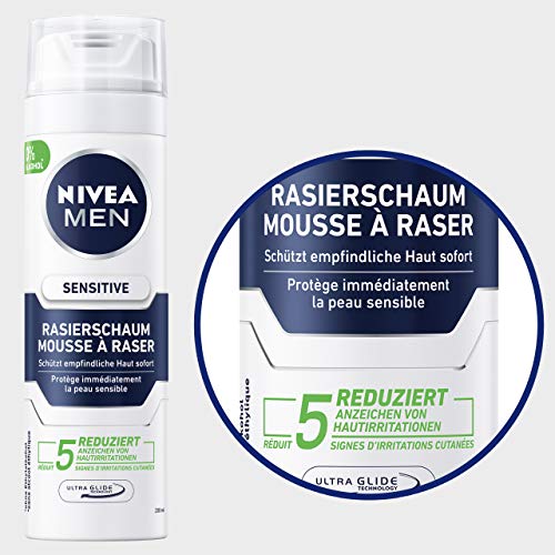 Rasierschaum Nivea Men Sensitive im 6er Pack (6 x 200 ml)