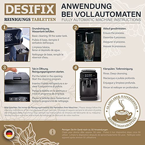 Reinigungstabletten Kaffeevollautomat DESIFIX, 100x