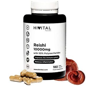 Reishi-Kapsel Hivital Foods Reishi 10000 mg, 180 vegane Kapseln