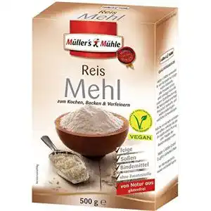 Reismehl Müllers Mühle Reis Mehl 8x500g