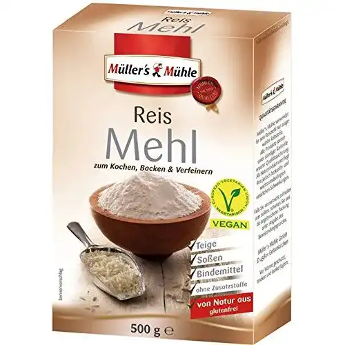 Reismehl Müllers Mühle Reis Mehl 8x500g