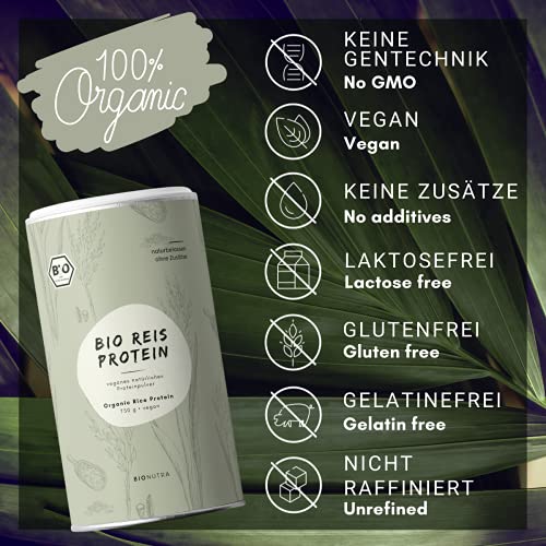 Reisprotein BioNutra ® Bio 750 g, 82% Proteingehalt