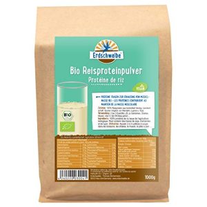 Reisprotein Erdschwalbe Bio, Veganes Eiweißpulver, 1 Kg
