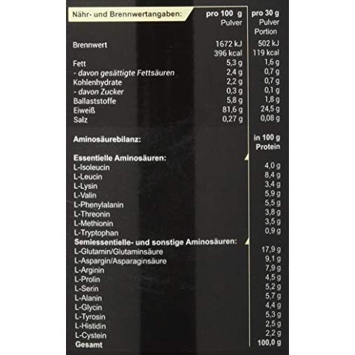Reisprotein Zec+ Nutrition ZEC+ Eiweißpulver, 1000 g, Haselnuss