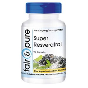Resveratrol-Kapseln Fair & Pure Super Resveratrol, 90 Kapseln