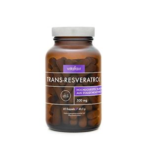 Resveratrol-Kapseln VITAFAIR Trans-Resveratrol 500mg, 60 Kapseln