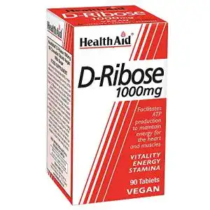 Ribose Health Aid Vegan, 1000mg Packung mit 90 Tabletten