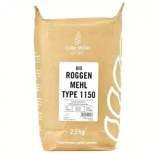 Roggenmehl Zinßer Mühle 1150 Bio, 2,5 kg