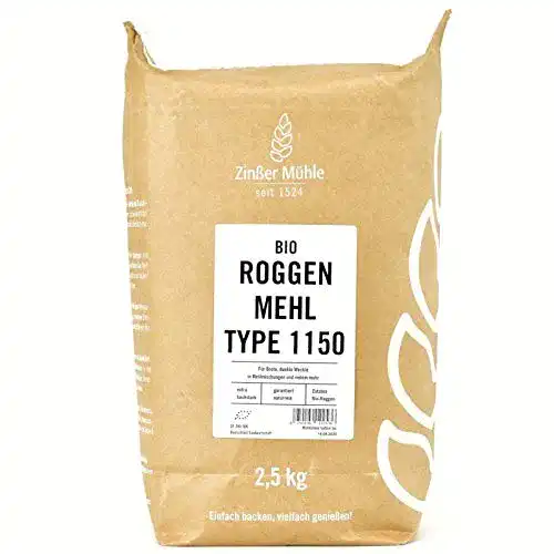 Roggenmehl Zinßer Mühle 1150 Bio, 2,5 kg