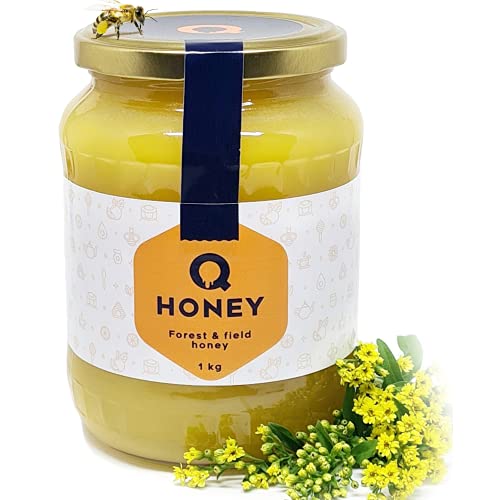 Die beste roher honig q honey reiner wald und feld 100 natuerlich 1 kg Bestsleller kaufen