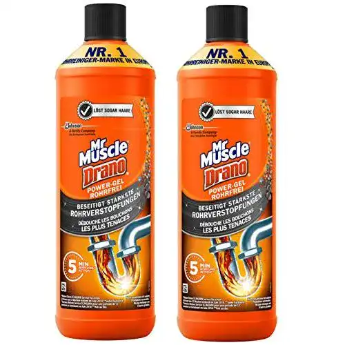 Rohrreiniger Drano Power Gel, 2er Pack (2 x 1000 ml)