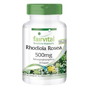 Rosenwurz fairvital Rhodiola Rosea Kapseln 500mg, 120 Kapseln