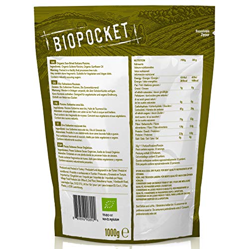 Rosinen Biopocket Naturkost Sultan, 2 x 1000 g