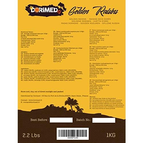 Rosinen DORiMED Golden | Getrocknete goldene 1kg