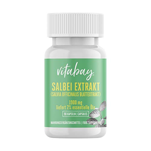 Die beste salbei kapseln vitabay salbei extrakt salvia officinalis 1900 mg Bestsleller kaufen