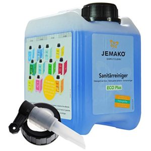 Sanitärreiniger Jemako ECO Plus, 2 Liter Kanister inkl. Auslaufhahn