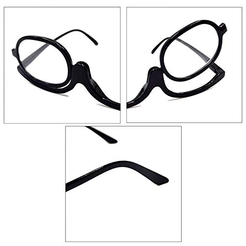 Schminkbrille Milya Make-Up Rotatable Flip Up Brille Drehbar