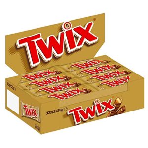 Schokoriegel Twix | Keks, Karamell | in einer Box (32 x 2 x 25 g)