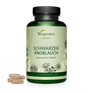Schwarzer-Knoblauch-Kapseln Vegavero, 600 mg Extrakt pro Kapsel