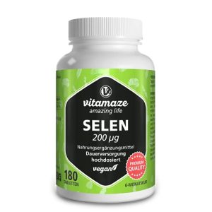 Selen Vitamaze – amazing life hochdosiert 200 mcg, 180 Tabletten