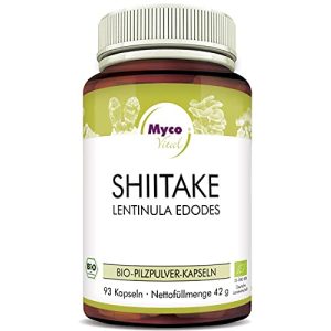 Shiitake-Kapseln MycoVital Bio Shiitake Pilzpulver-Kapseln 93 Stück