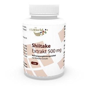 Shiitake-Kapseln Vita World Shiitake Extrakt 500mg 100 Kapseln