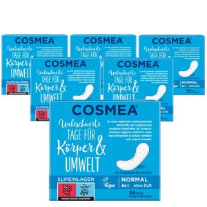 Slipeinlagen COSMEA Normal ohne Duft Vorteilspack 5 x 58 Stück