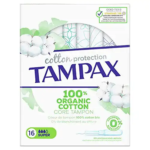 Soft-Tampons Tampax Cotton Protection Super mit Applikatoren