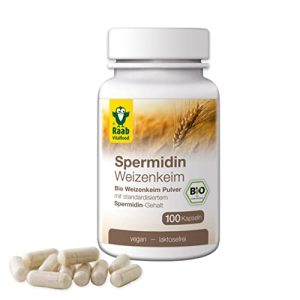 Spermidin-Kapseln Raab Vitalfood Bio aus Weizenkeim-Pulver