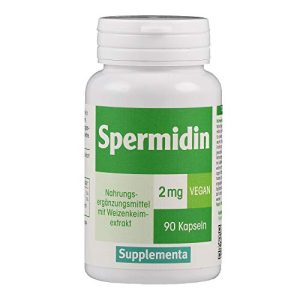 Spermidin-Kapseln Supplementa, 2mg Spermidin pro Kapsel, 90 St.