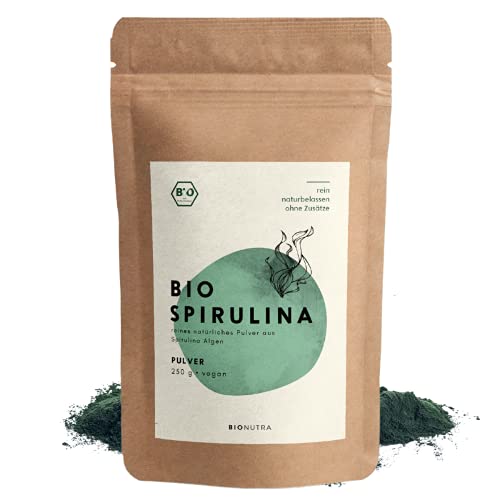Die beste spirulina pulver bionutra bio 250 g 100 rein natuerlich Bestsleller kaufen