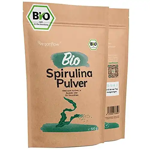 Die beste Spirulina-Pulver veganflow ® Spirulina Pulver Bio 500g 2026 Test Bestseller Spirulina-Pulver veganflow ® Spirulina Pulver Bio 500g