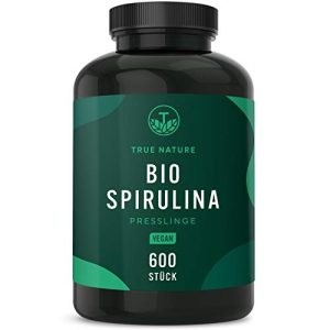 Spirulina TRUE NATURE Bio Presslinge, 600 Tabletten (500mg)