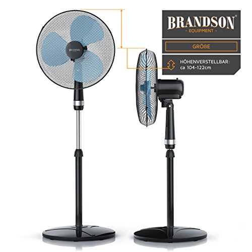 Standventilator Brandson – 40cm – Ventilator höhenverstellbar