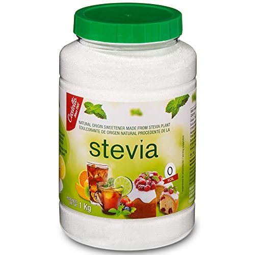 Stevia Castello since 1907 und Erythrit Kristallzucker 1:1, 1 kg
