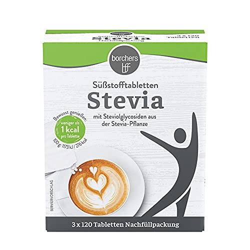 Stevia-Tabs borchers Stevia Spender 120 Tbl. + 2 x Nachfüllpack