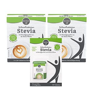 Stevia-Tabs borchers Stevia Spender 120 Tbl. + 2 x Nachfüllpack