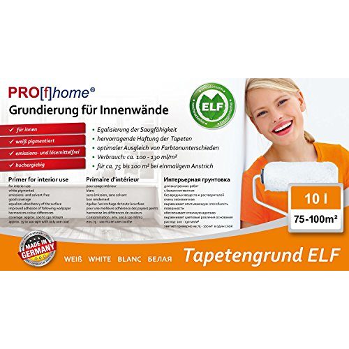 Tapetengrund (Weiß) E-DELUX PRO[f]home® ELF 300-21-AP, 10 L