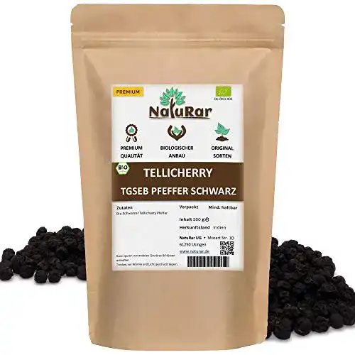 Tellicherry-Pfeffer NatuRar Bio Schwarzer Tellicherry, 500g